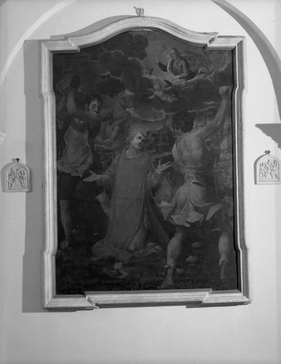 lapidazione di Santo Stefano (pala d'altare) di Tonducci Giulio (sec. XVI)