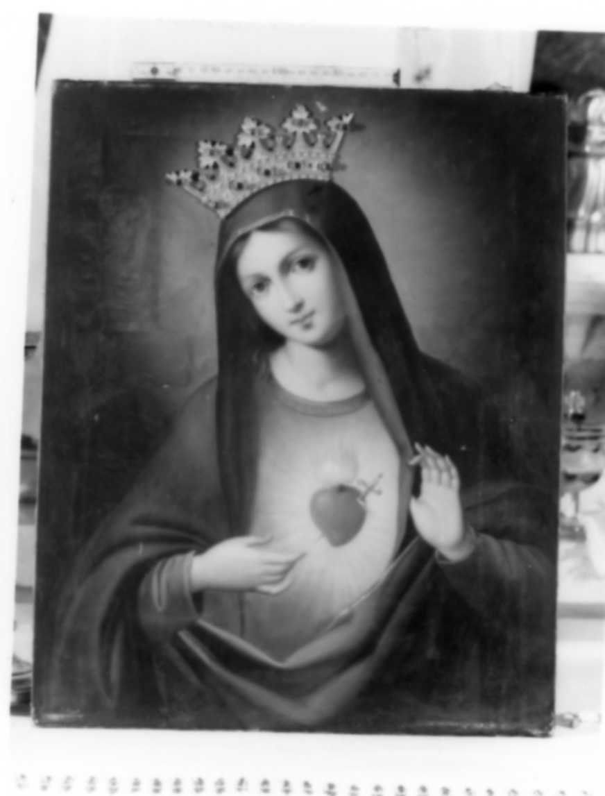 Cuore Immacolato di Maria, Madonna Addolorata (dipinto) - ambito Italia centro-settentrionale (sec. XIX)