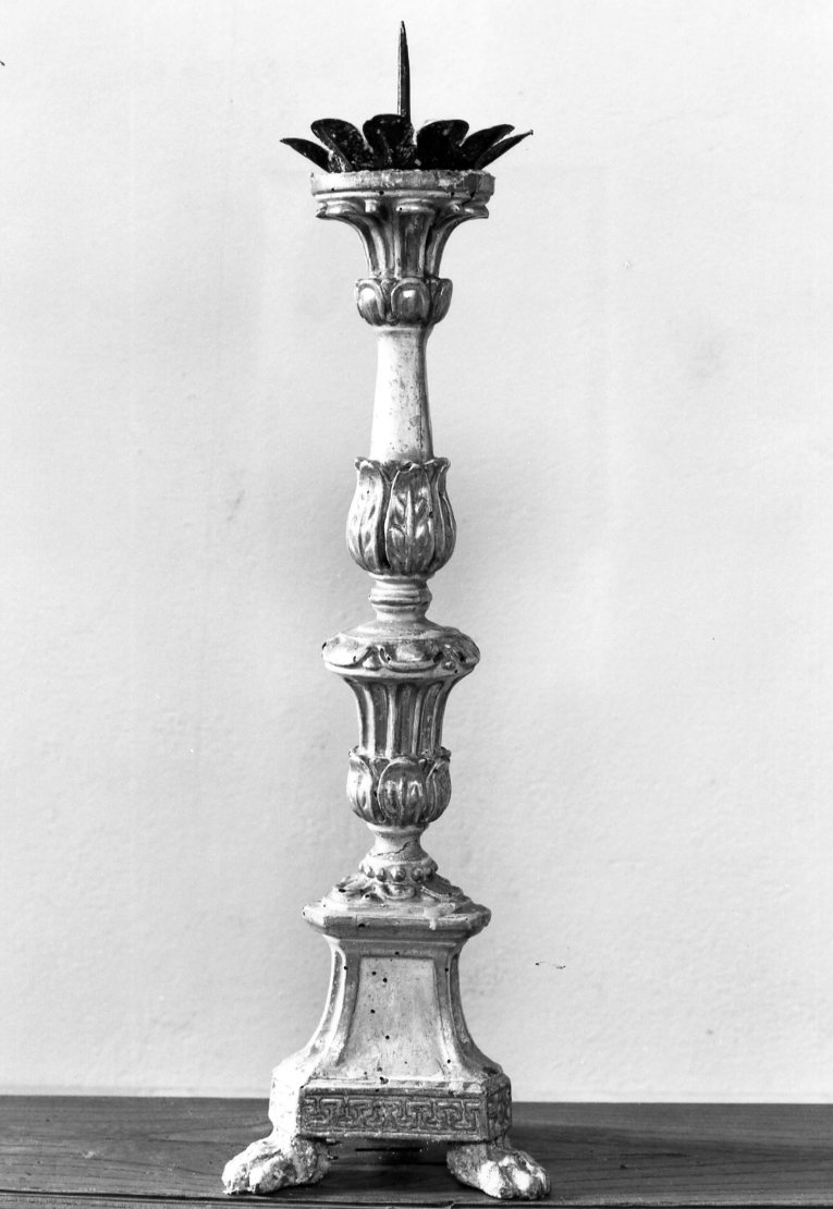candeliere d'altare - produzione romagnola (metà sec. XIX)