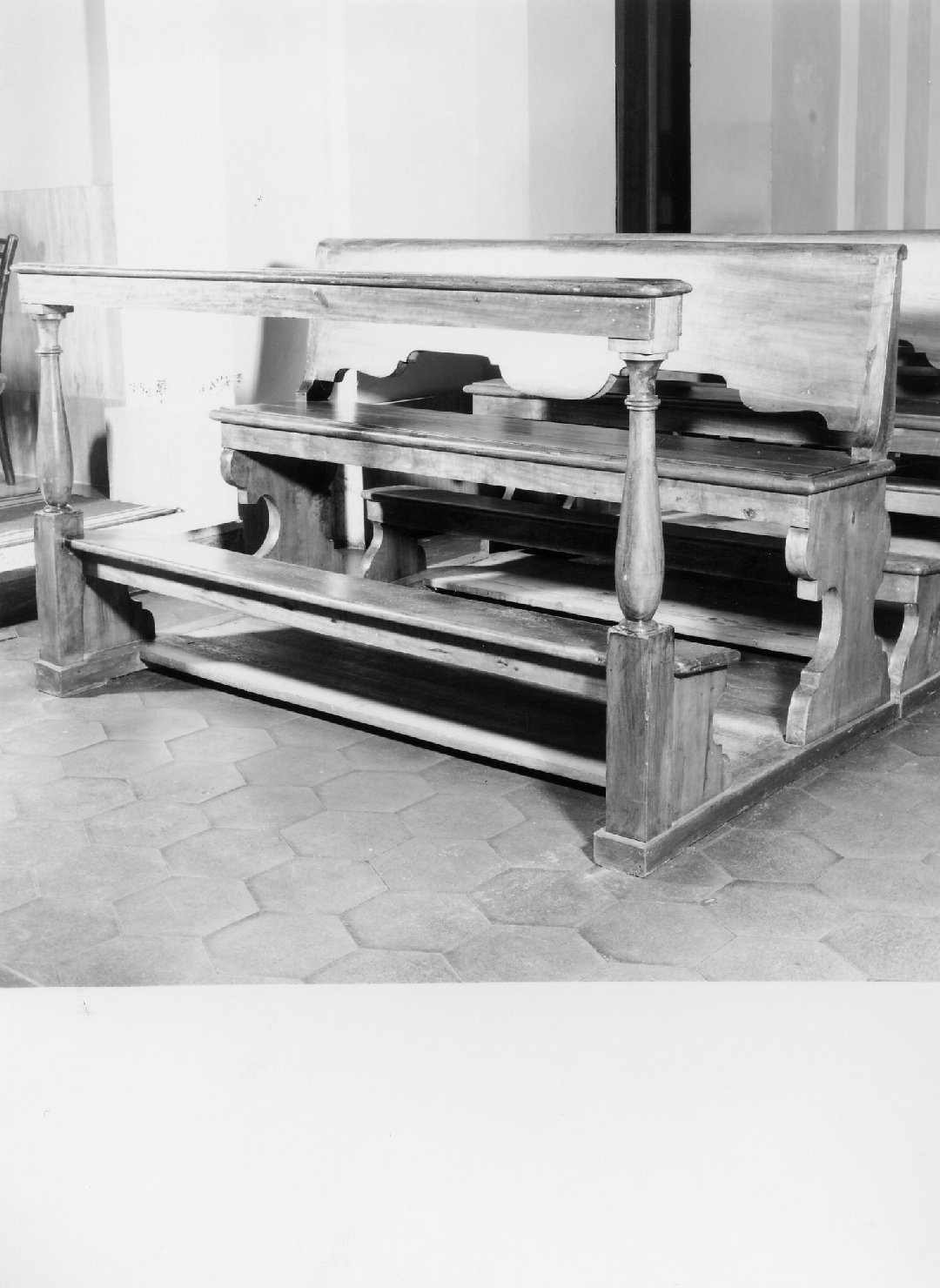 banco da chiesa - bottega romagnola (prima metà sec. XIX)