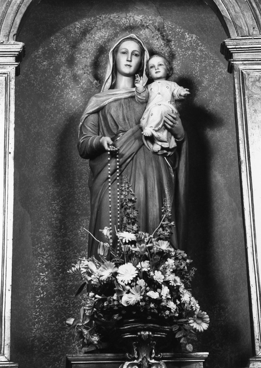 Madonna del Rosario (statua) - manifattura romagnola (seconda metà sec. XIX)