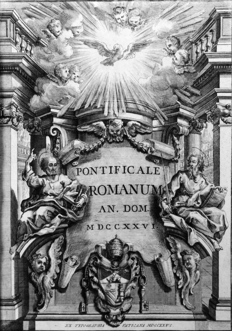 coperta di libro liturgico - bottega romana (sec. XVIII)