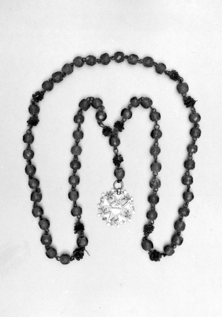 corona del rosario - produzione italiana (seconda metà sec. XIX)