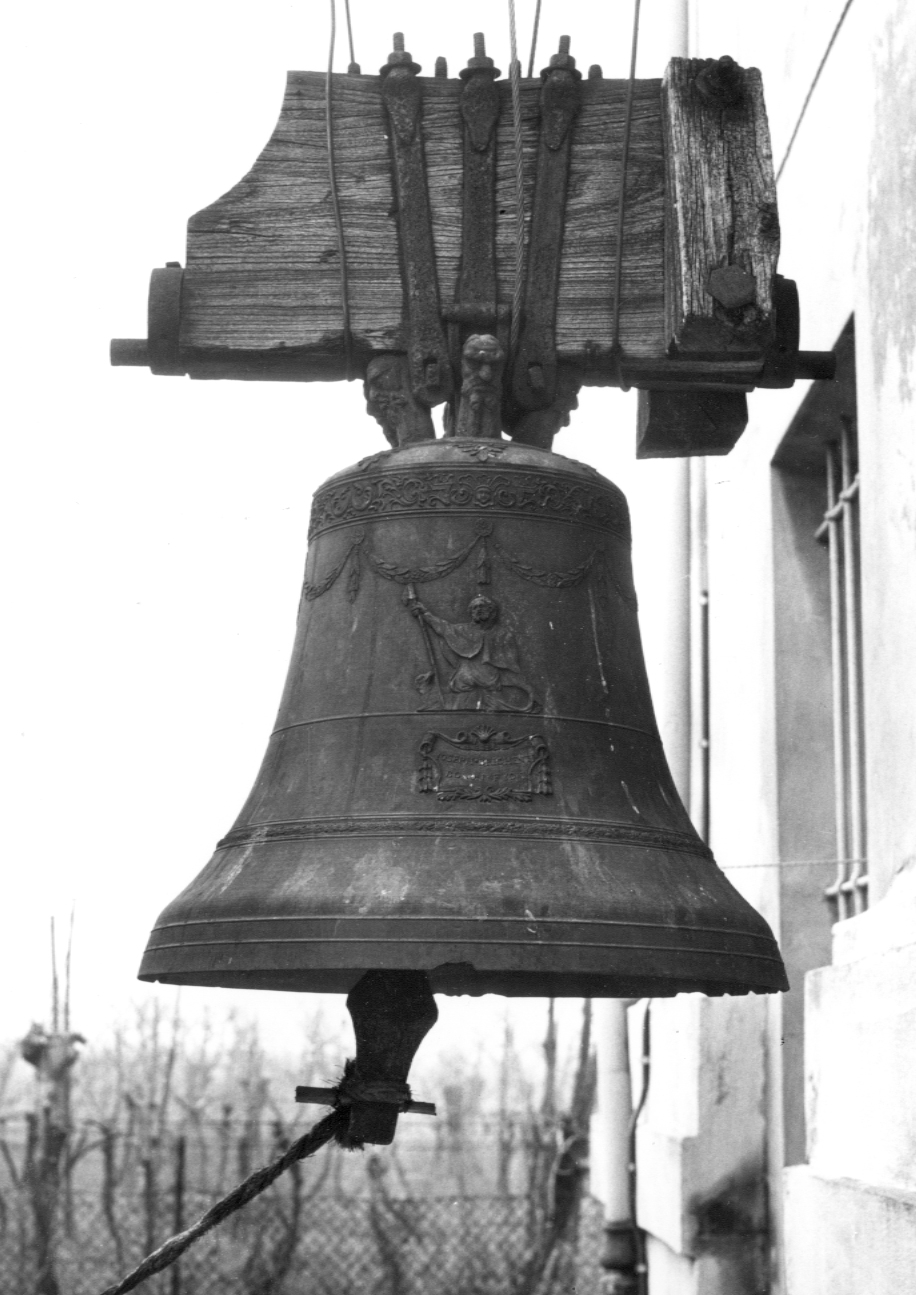 San Rocco/ Santo francescano (campana) di Brighenti Giuseppe (sec. XX)