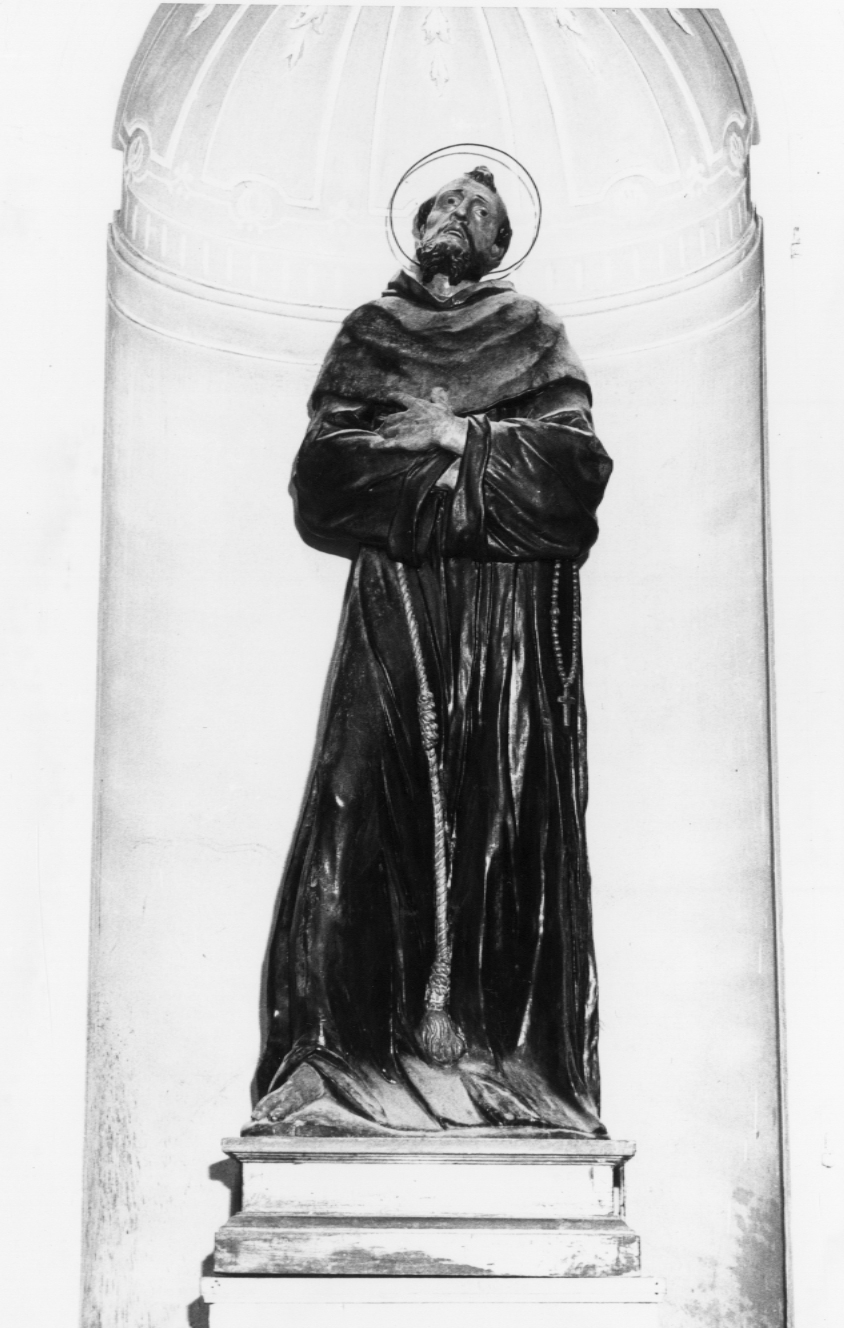 San Francesco d'Assisi (scultura) - bottega emiliano-romagnola (fine/inizio secc. XVII/ XVIII)