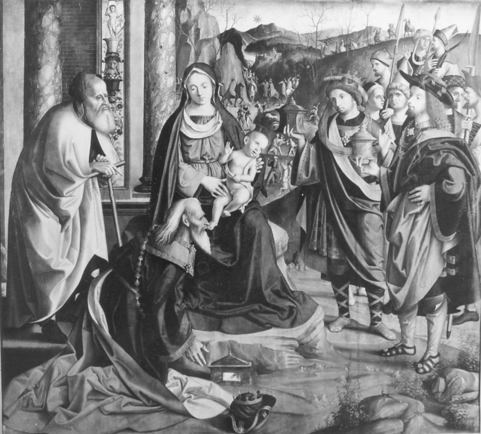 Adorazione dei Magi (dipinto) di Palmezzano Marco (sec. XVI)