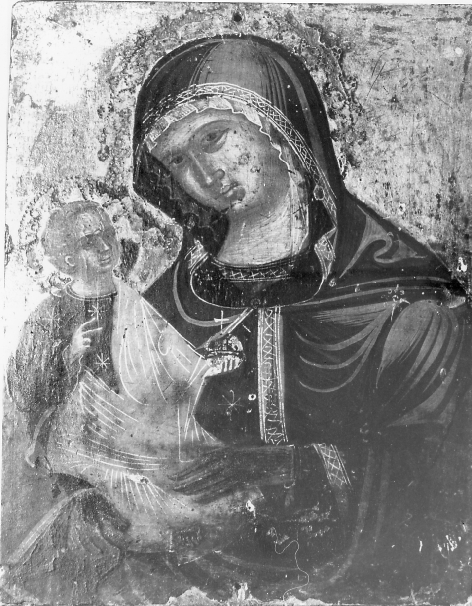 Madonna con Bambino (dipinto) - ambito cretese-veneziano (fine/inizio secc. XV/ XVI)
