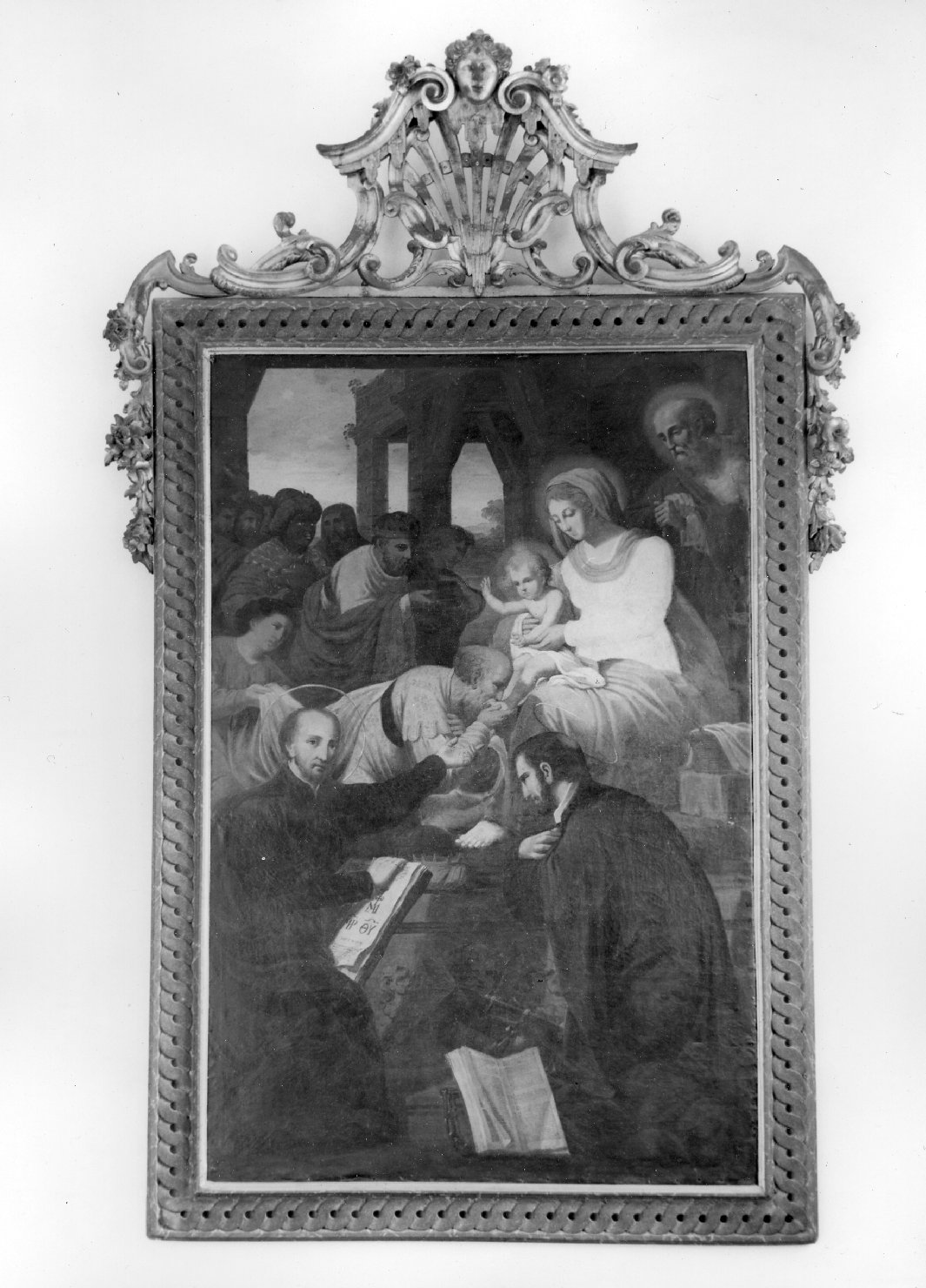 adorazione dei Re Magi/ Santi (dipinto) di Meloni Pietro Antonio (sec. XIX)