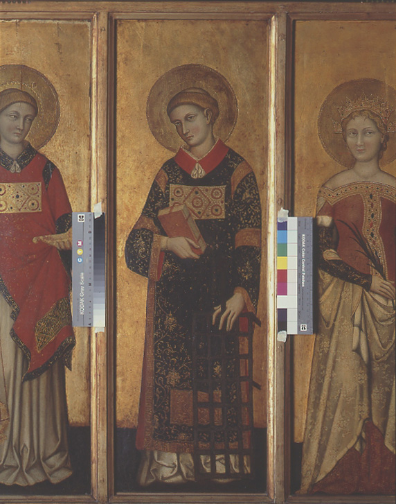 San Lorenzo (dipinto, elemento d'insieme) di Stefano di Sant' Agnese (attribuito) (ultimo quarto sec. XIV)