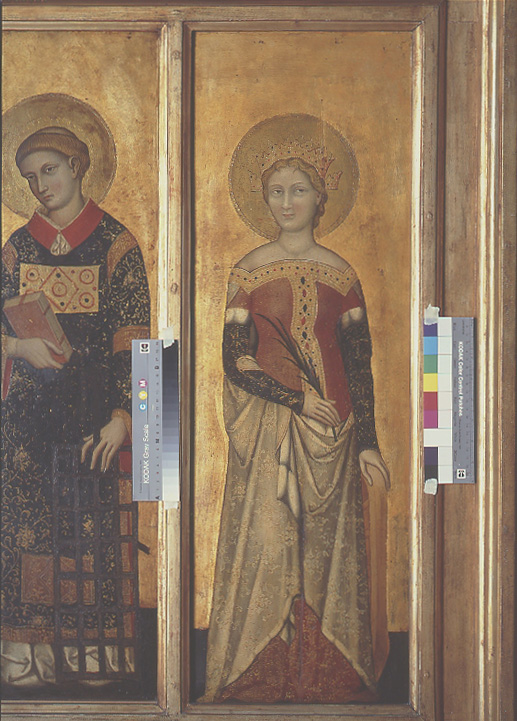 Santa Caterina d'Alessandria (dipinto, elemento d'insieme) di Stefano di Sant' Agnese (attribuito) (ultimo quarto sec. XIV)