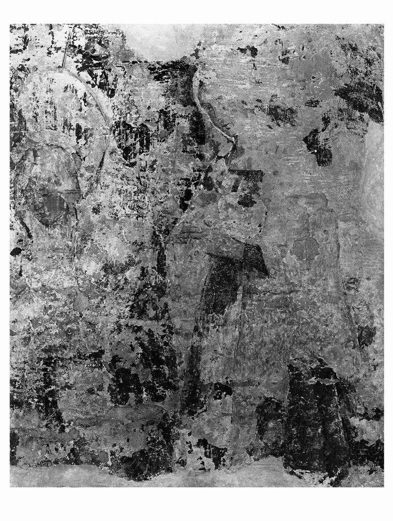 figure femminili in preghiera (dipinto murale, elemento d'insieme) di Pisano Niccolò detto Abbruggia (attribuito) (sec. XVI)