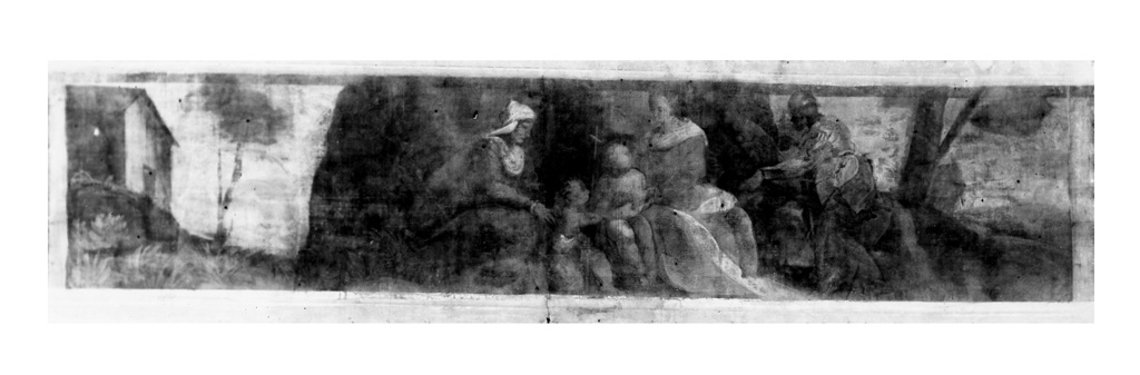 Sacra Famiglia con Santa Elisabetta e San Giovannino e San Zaccaria (dipinto, elemento d'insieme) di Mazzuoli Giuseppe detto Bastarolo (e aiuti) (sec. XVI)