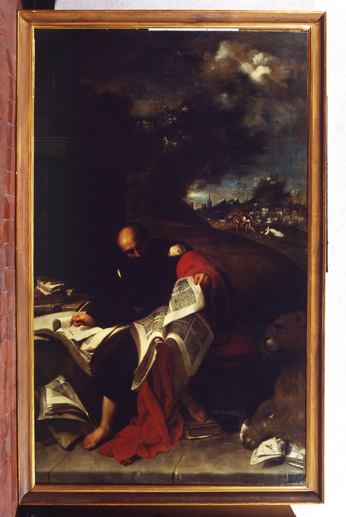 San Marco Evangelista (dipinto) di Caletti Giuseppe detto Cremonese (sec. XVII)