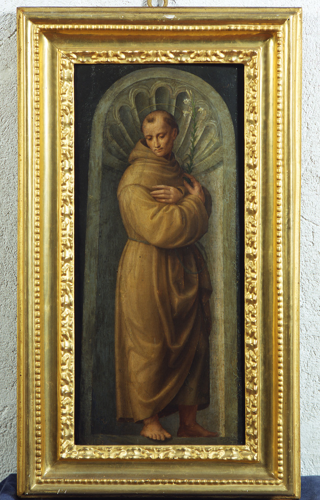 Sant'Antonio da Padova (dipinto, elemento d'insieme) di Francucci Innocenzo detto Innocenzo da Imola (sec. XVI)