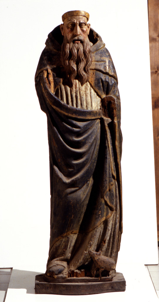 santo domenicano (scultura) - scuola veneto-padovana (fine sec. XIV)