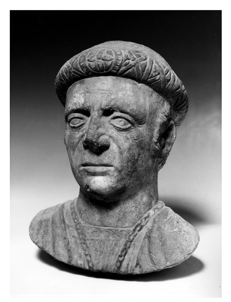testa maschile (scultura) - ambito Italia settentrionale (prima metà sec. XIX)