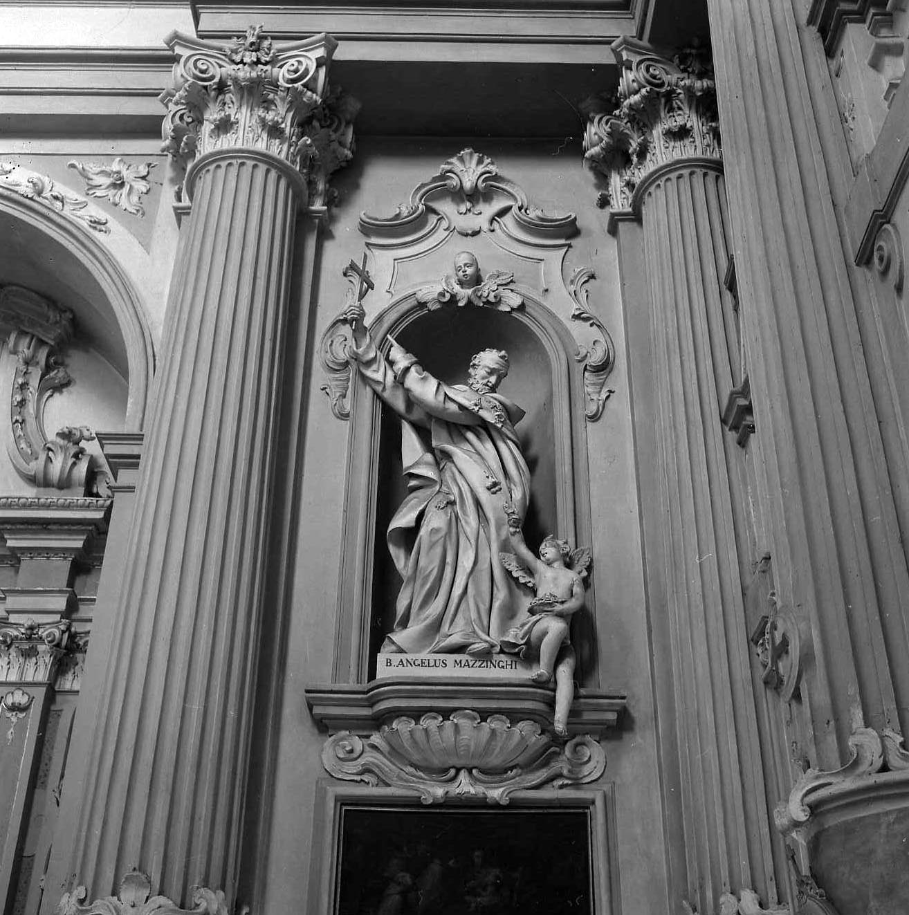 Beato Angelo Mazzinghi (scultura) di Scandellari Filippo (sec. XVIII)