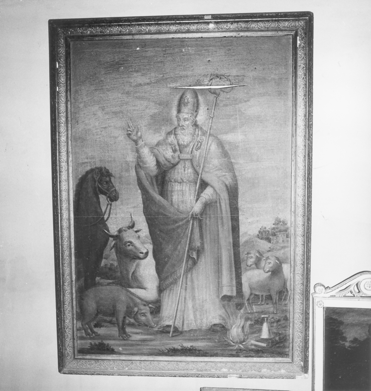 Sant'Antonio Abate (dipinto) di Olivieri Francesco (sec. XIX)