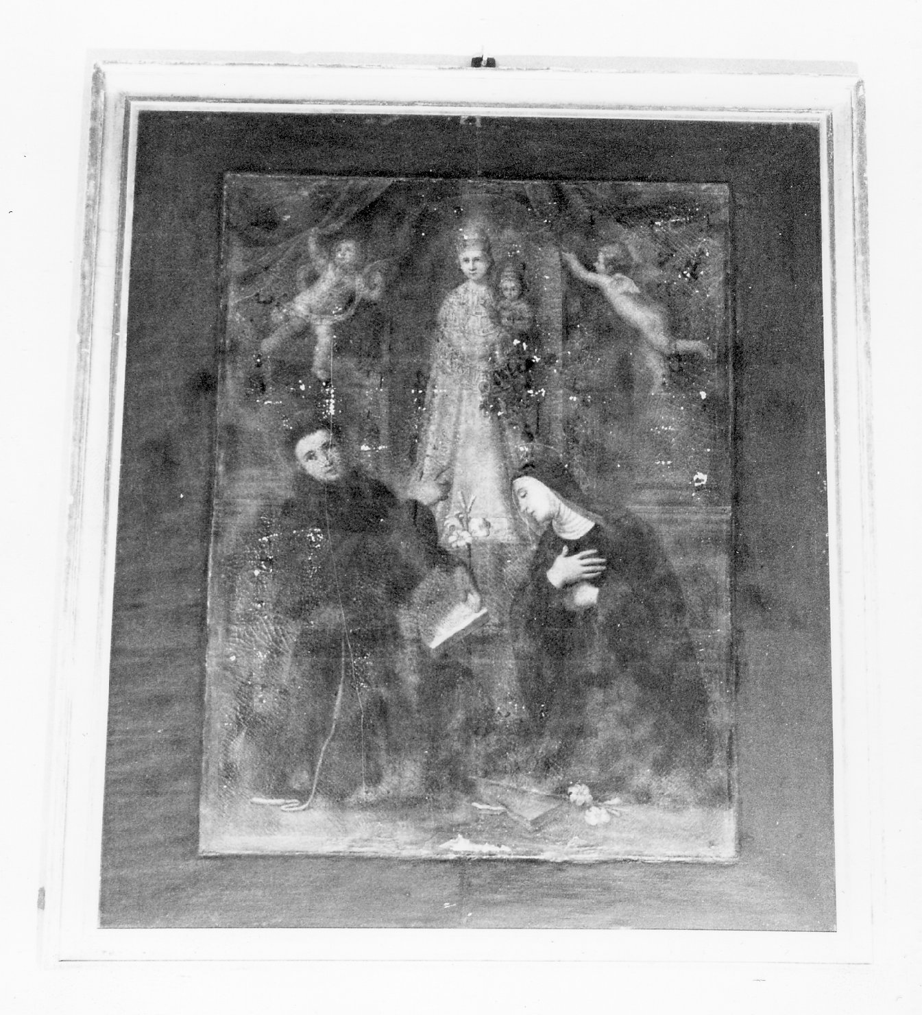 Madonna di Loreto e due santi (dipinto) - ambito emiliano-romagnolo (prima metà sec. XVII)
