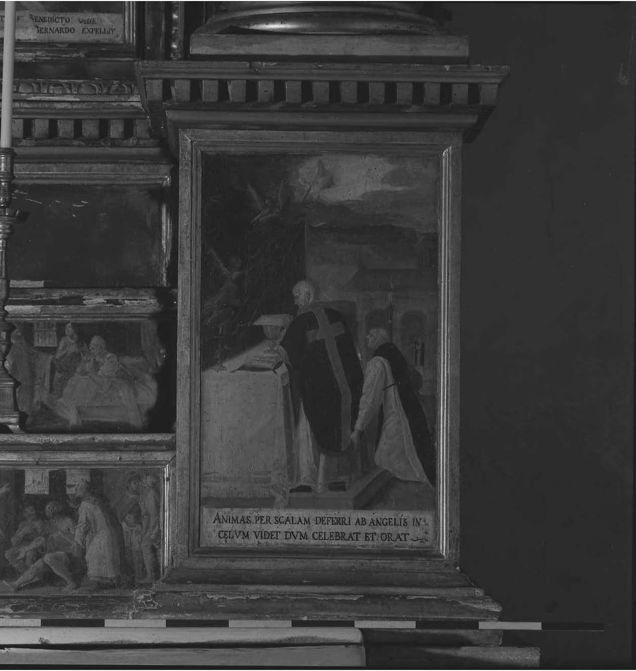 storie di San Bernardo di Chiaravalle, visione della scala celeste (dipinto, elemento d'insieme) di Rocchetti Marcantonio (secc. XVI/ XVII)