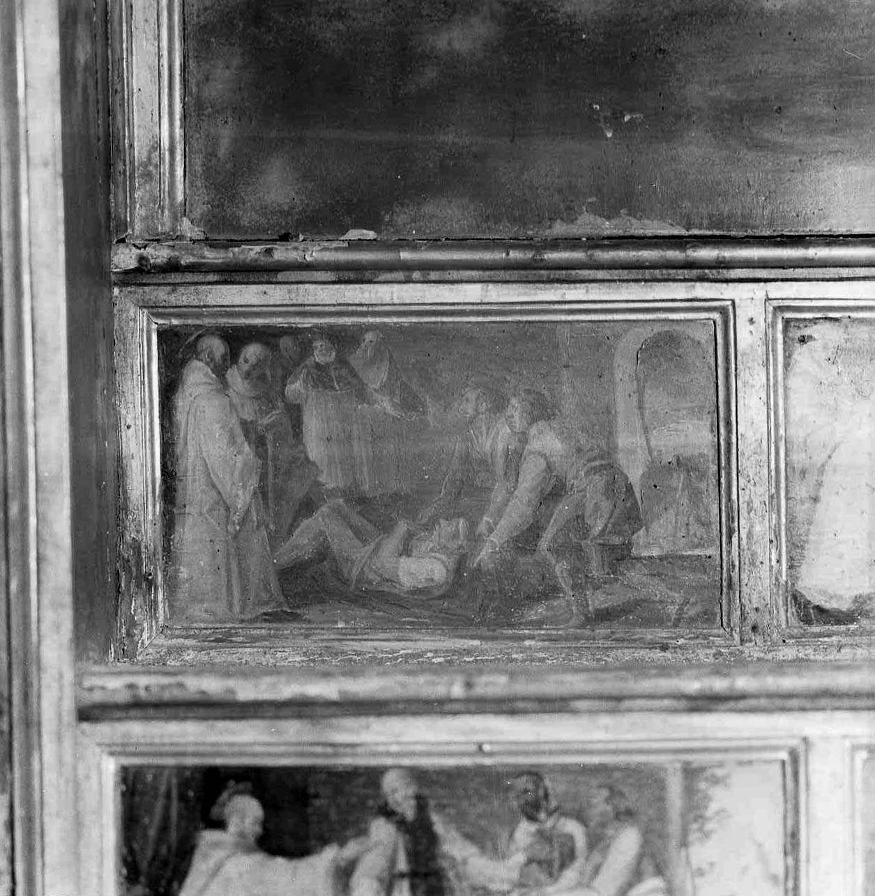 storie di San Bernardo di Chiaravalle, un miracolo (dipinto, elemento d'insieme) di Rocchetti Marcantonio (secc. XVI/ XVII)