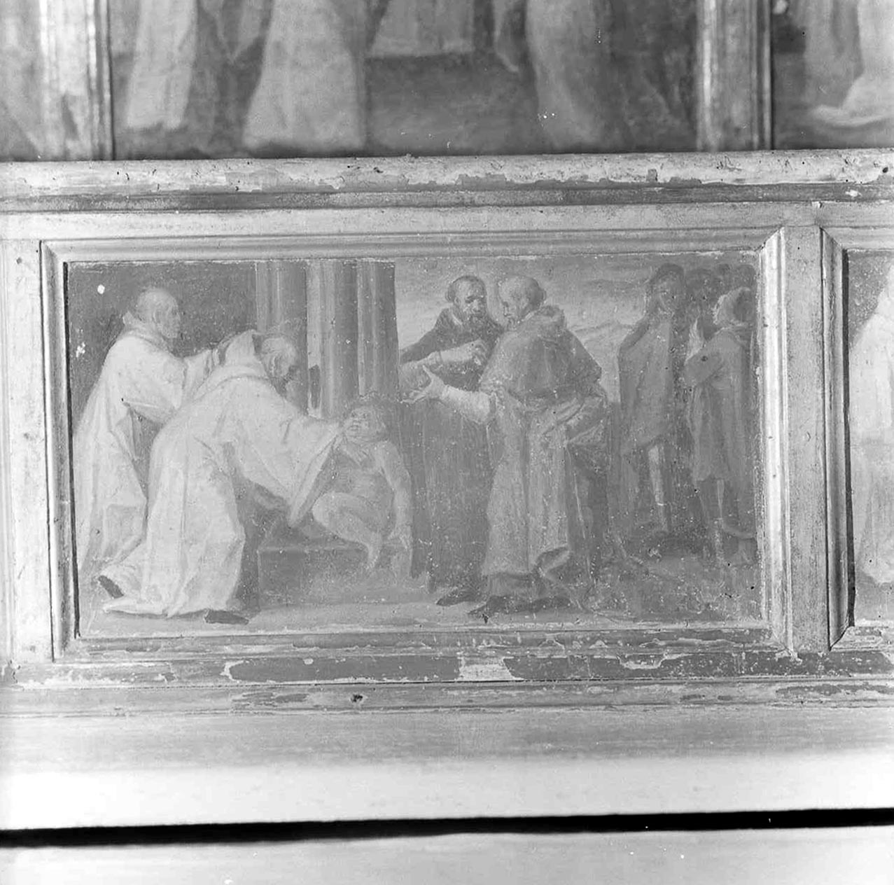 storie di San Bernardo di Chiaravalle, un miracolo (dipinto, elemento d'insieme) di Rocchetti Marcantonio (secc. XVI/ XVII)