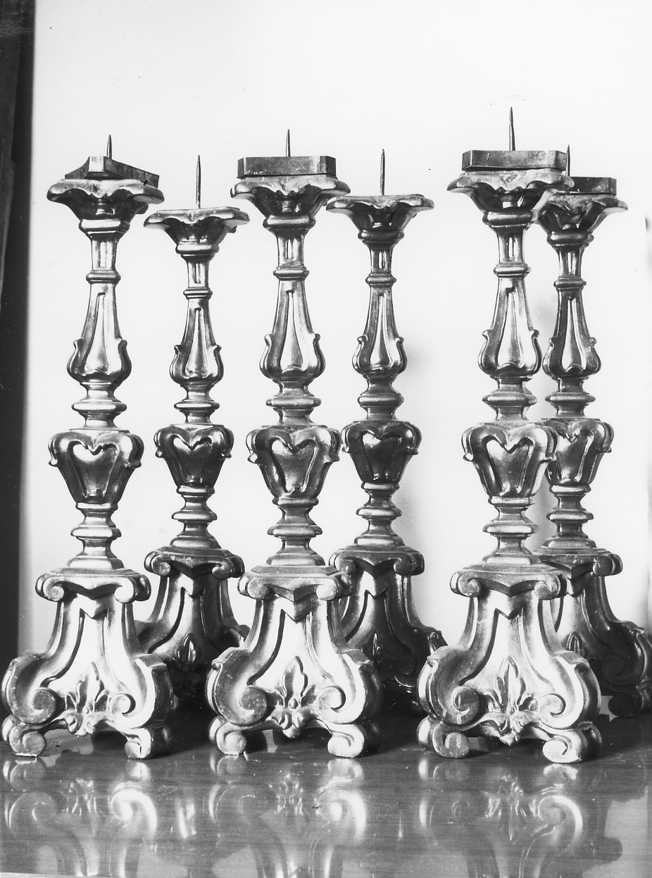 candeliere - bottega italiana (seconda metà sec. XVIII)