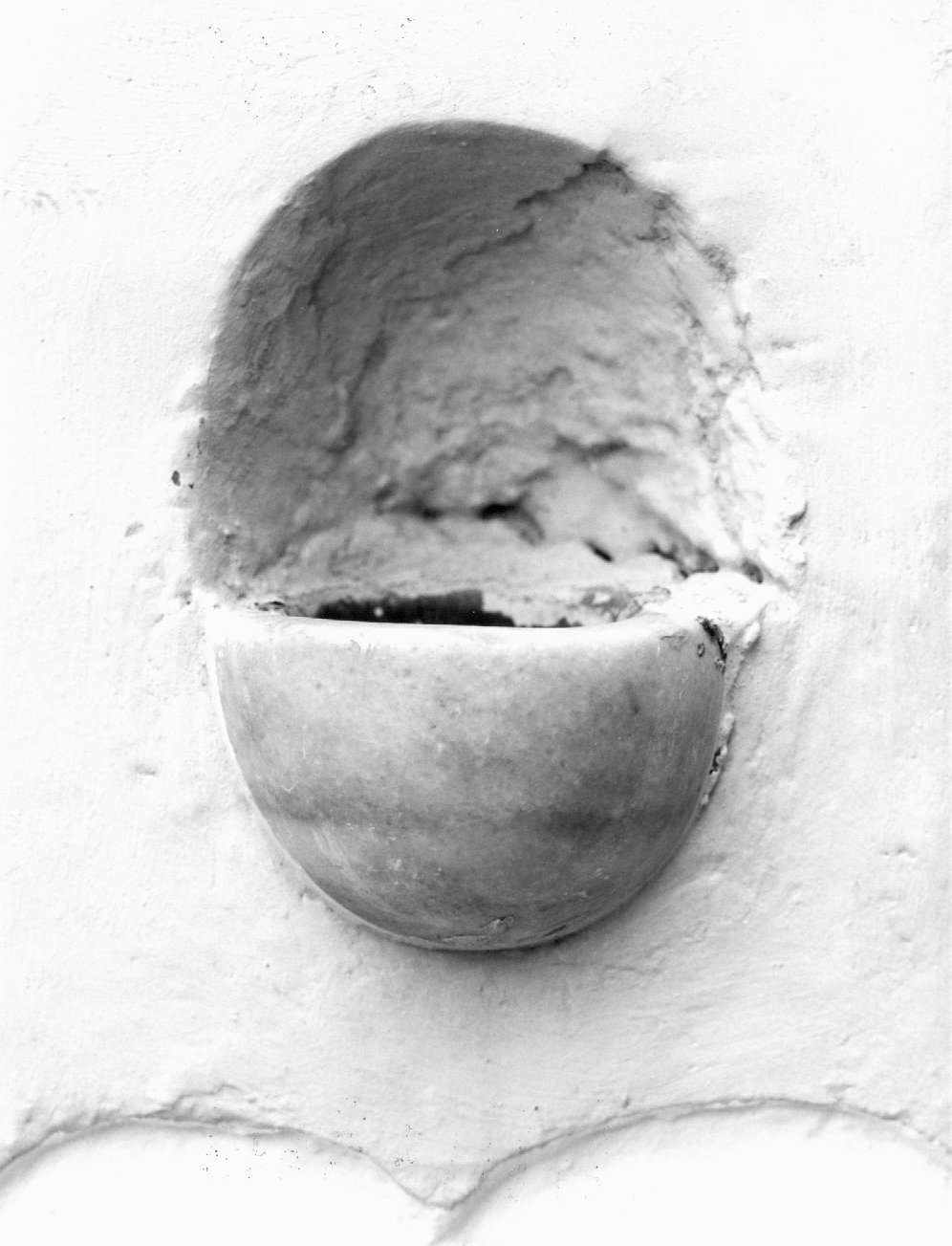 acquasantiera - da parete - ambito emiliano-romagnolo (sec. XIX)