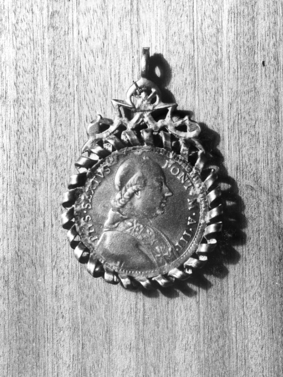 ritratto di papa Pio VI/ chiesa trionfante (medaglia pontificia) - produzione romagnola (sec. XVIII)