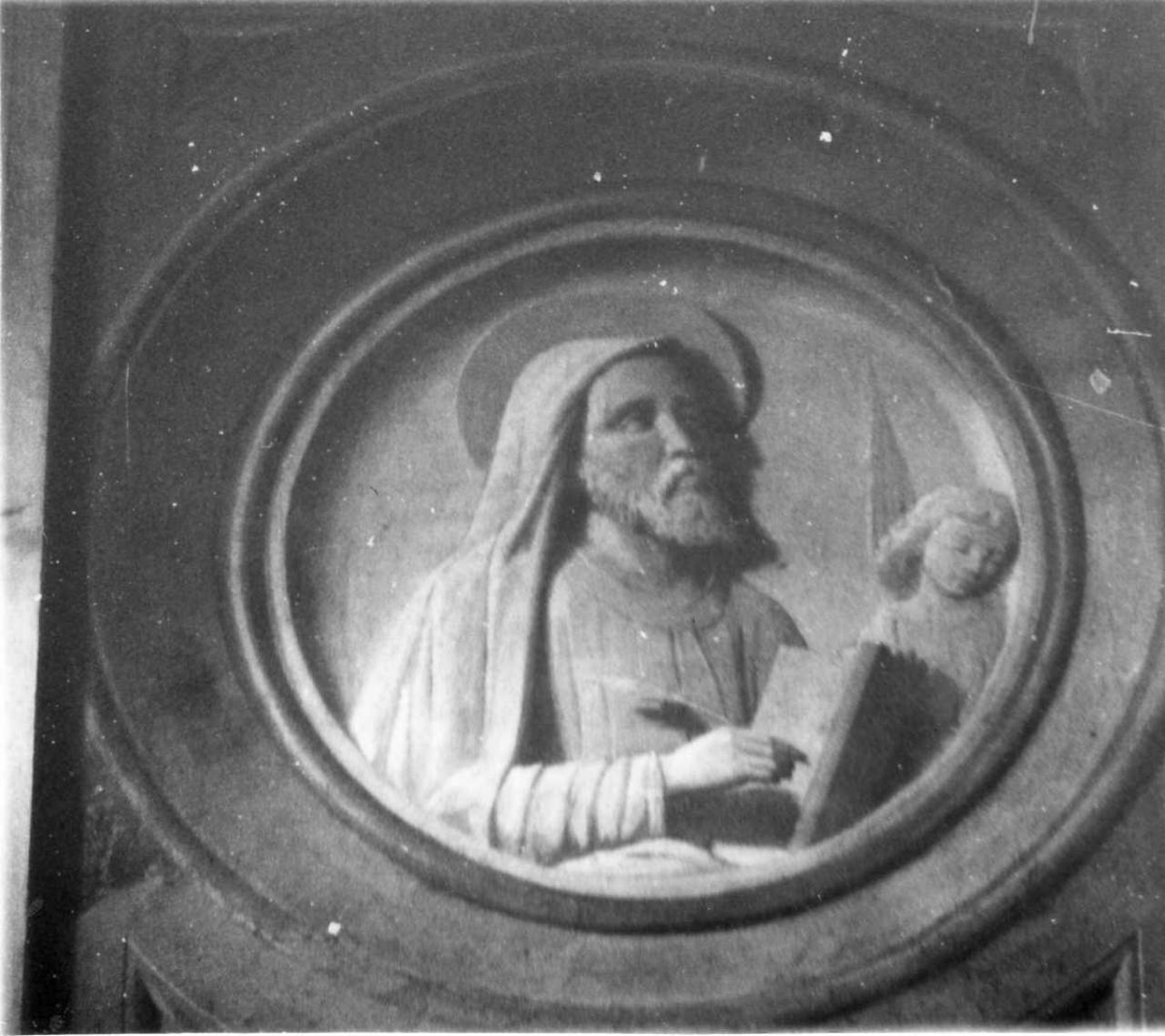 San Matteo Evangelista (decorazione plastico-pittorica) di Rossi Lelio (seconda metà sec. XIX)