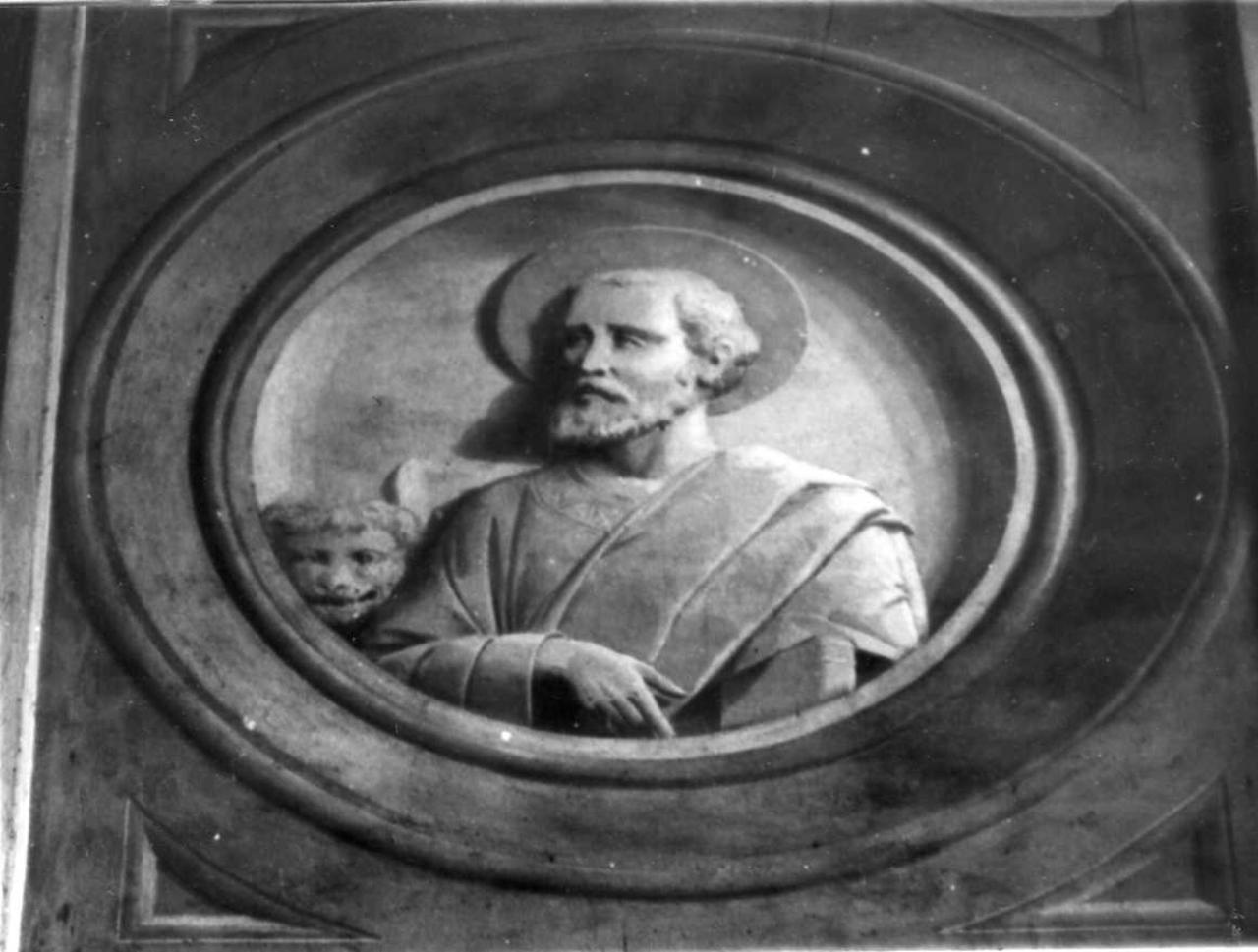 San Marco evangelista (decorazione plastico-pittorica) di Rossi Lelio (seconda metà sec. XIX)