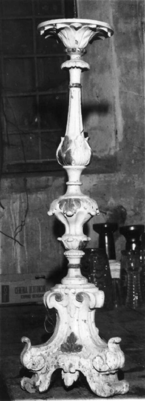 candeliere, serie - bottega carpigiana (metà sec. XVIII)