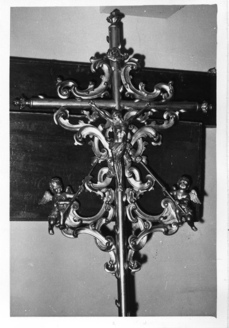 croce processionale - bottega bolognese (seconda metà sec. XVIII)
