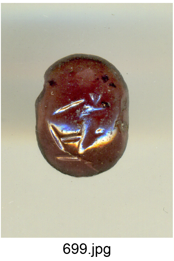 figura nuda inginocchiata (gemma) - bottega Italia settentrionale (secc. XVI/ XVII)