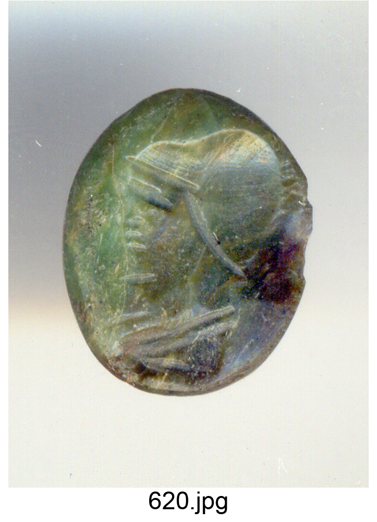 busto di Marte (gemma) - produzione romana (secc. II/ III)