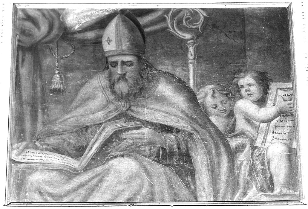Sant'Ambrogio (dipinto) di Orlandini Giulio (attribuito) (prima metà sec. XVII)