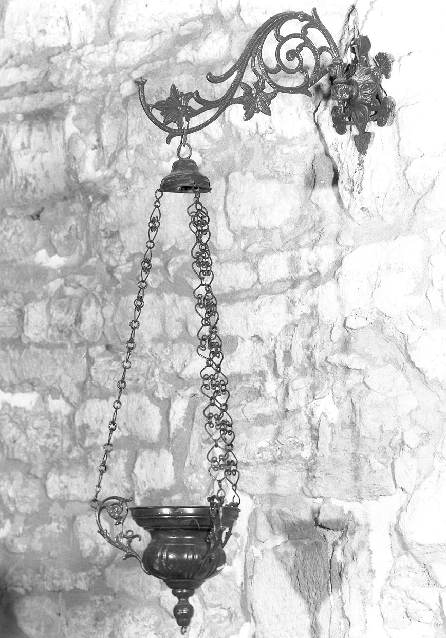 lampada pensile, coppia - produzione parmense (fine sec. XIX)