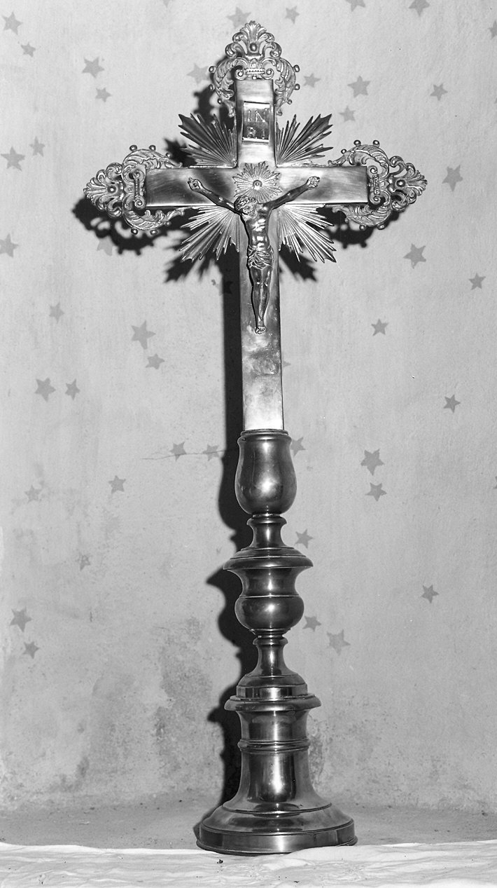 croce d'altare, elemento d'insieme - produzione parmense (fine/inizio secc. XIX/ XX)