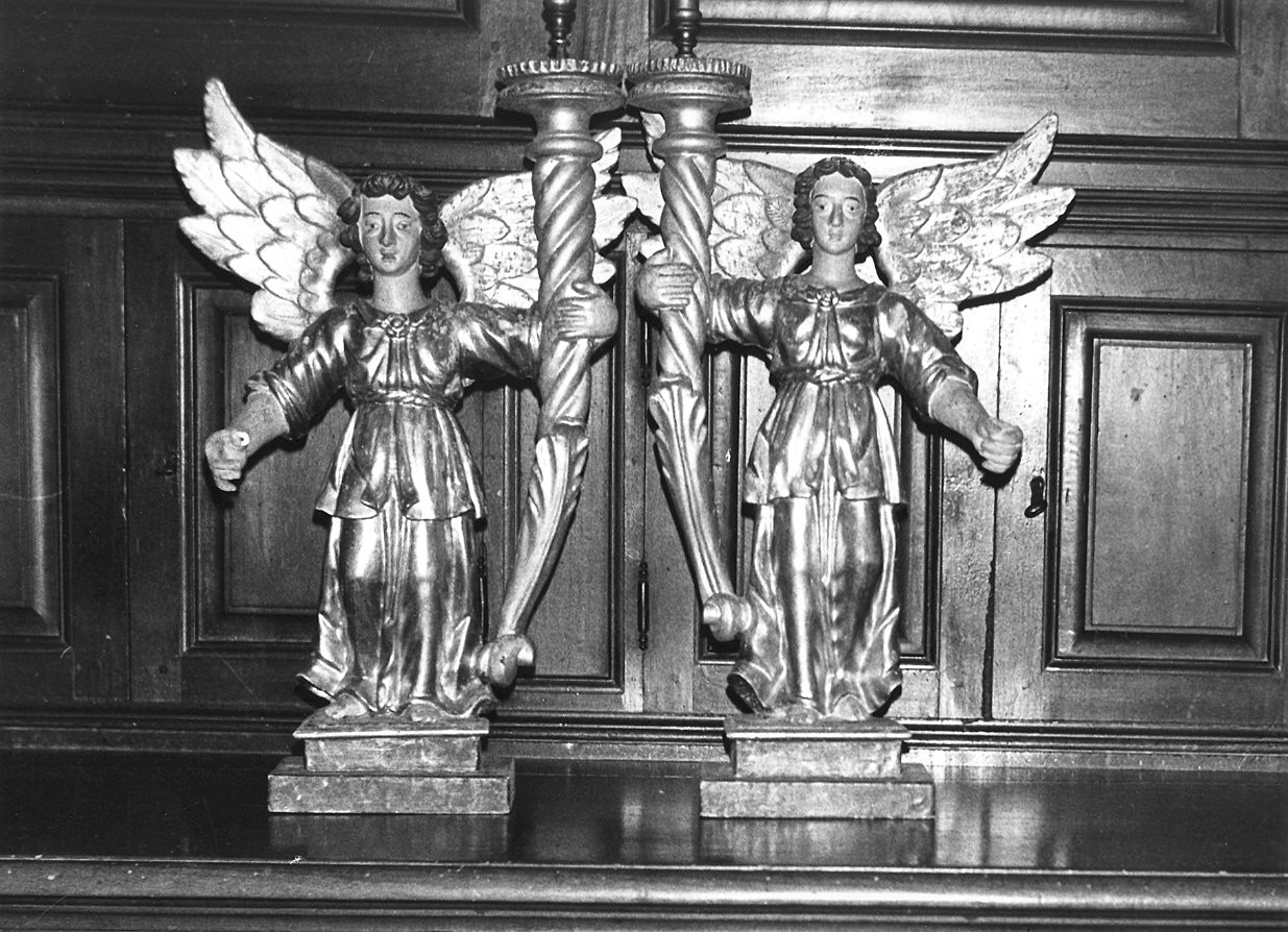 candelabro - a statua, coppia - ambito parmense (inizio sec. XVII)