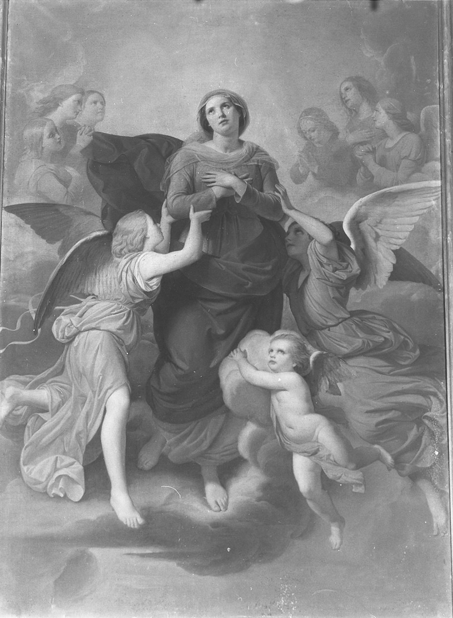 assunzione della Madonna (dipinto) di Riccardi Bernardino (sec. XIX)