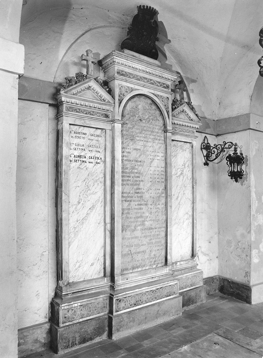 monumento funebre - a cappella - ambito piacentino (inizio sec. XX)