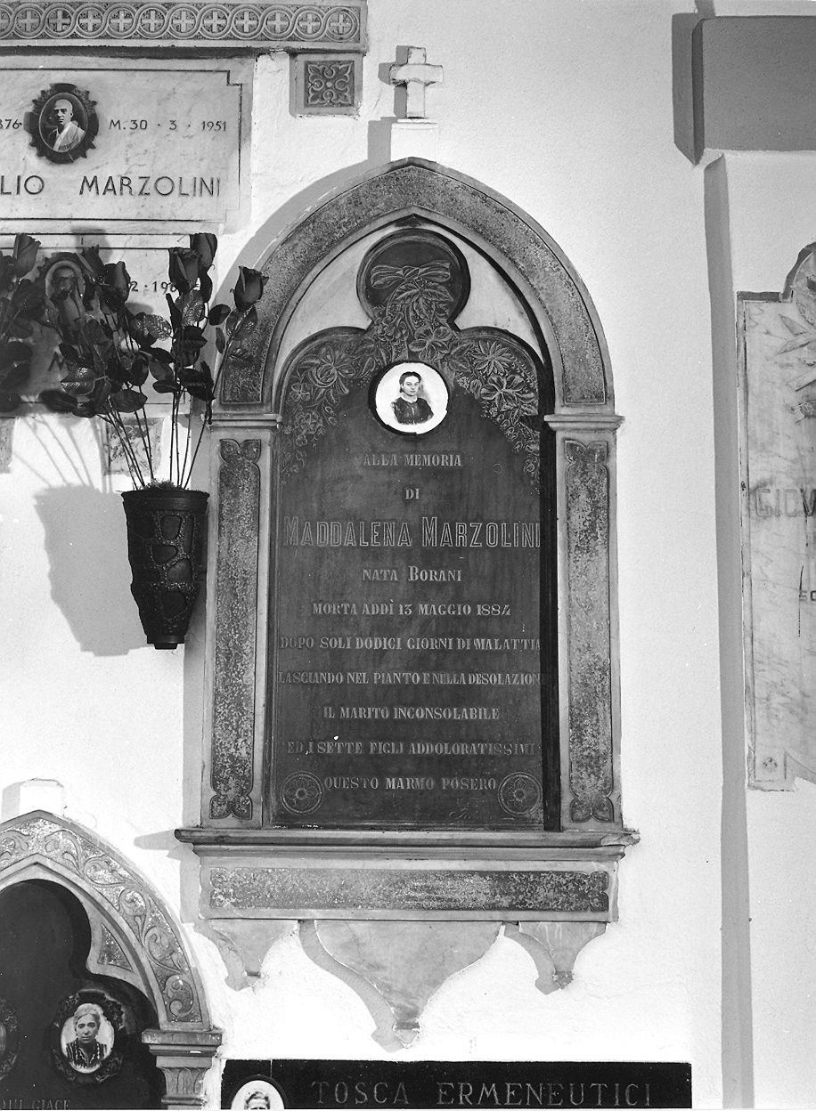 lapide commemorativa di Roncoroni Giovanni (sec. XIX)