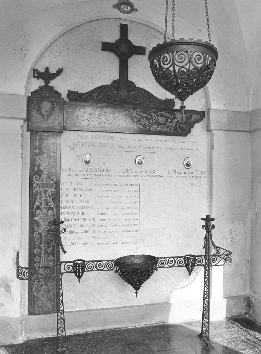 monumento funebre - a cappella - ambito piacentino (fine sec. XIX)