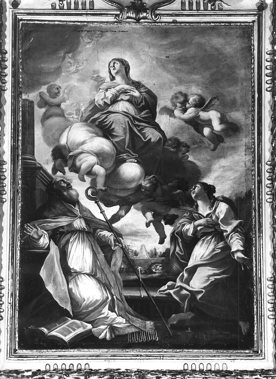Madonna Assunta con San Biagio e Sant'Agata (dipinto) - ambito emiliano (sec. XVIII)