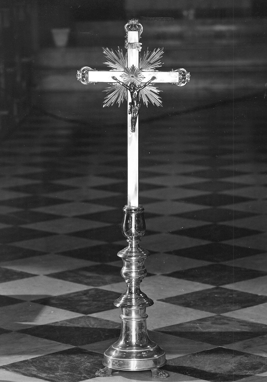 croce d'altare - manifattura piacentina (sec. XIX)