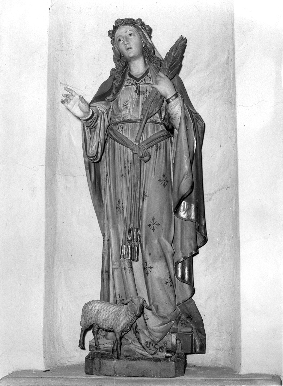 Sant'Agnese (statua) - produzione altoatesina (inizio sec. XX)