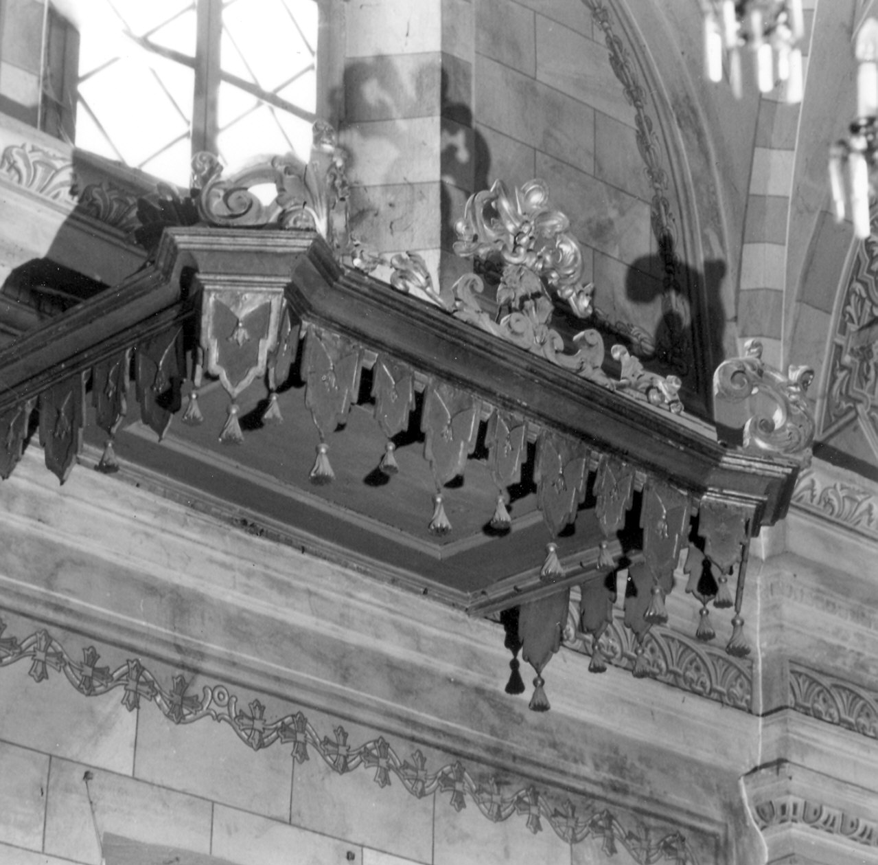 baldacchino da pulpito - ambito piacentino (sec. XVIII)