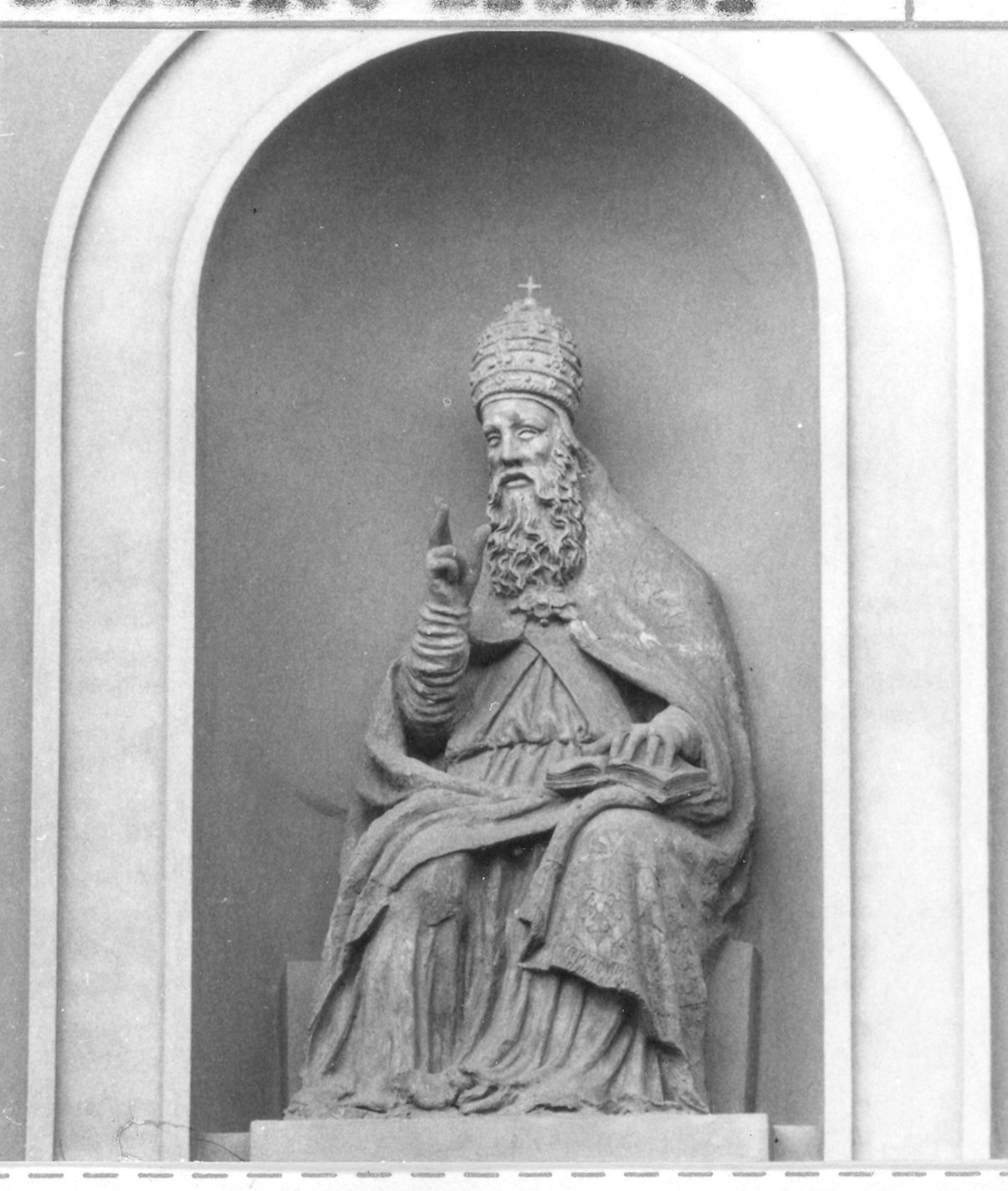 San Sisto//Santa Barbara//Santa Martina//San Benedetto//San Germano (statua, insieme) di Bissone da Domenico detto Duca (attribuito) (sec. XVI)