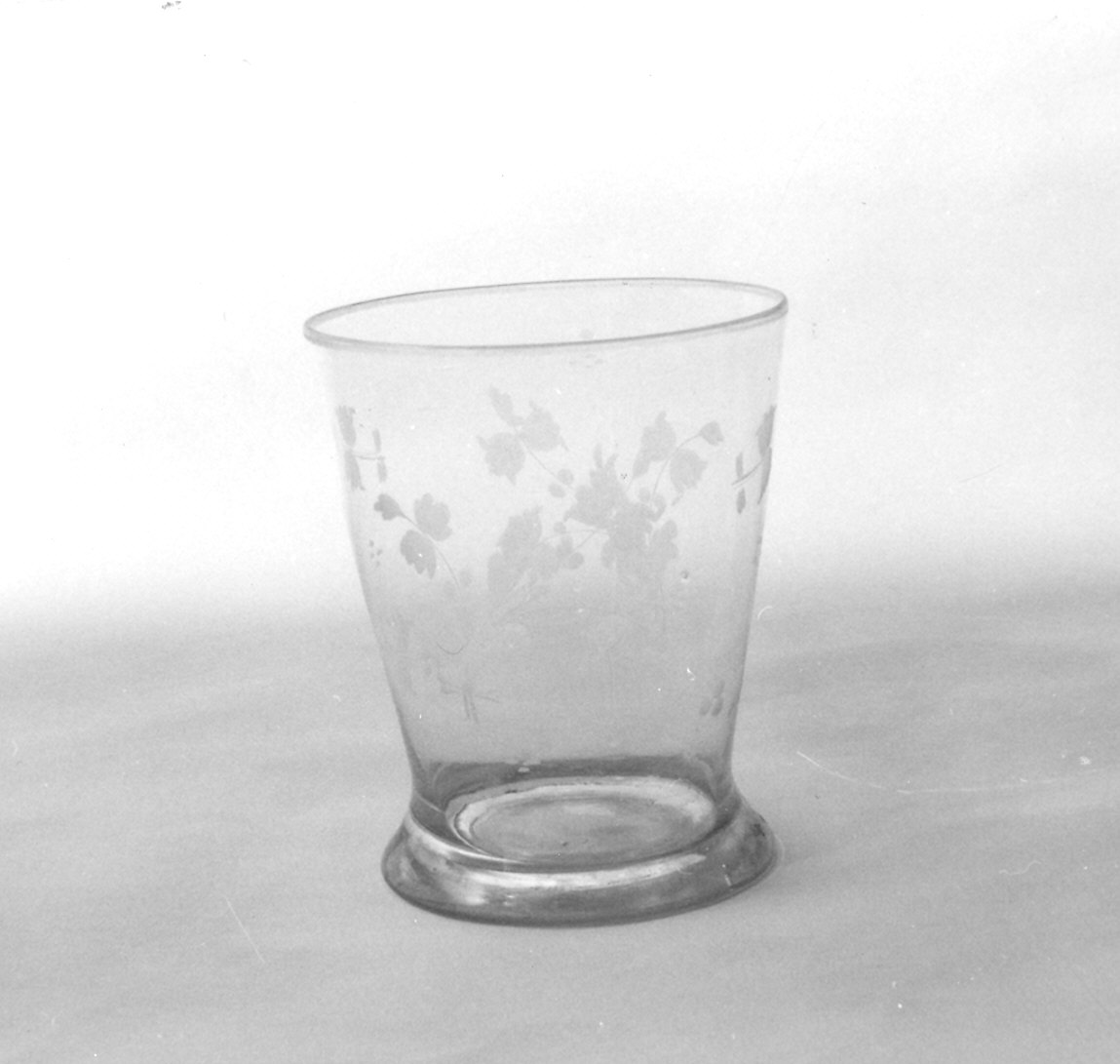 bicchiere - ambito muranese (inizio sec. XIX)