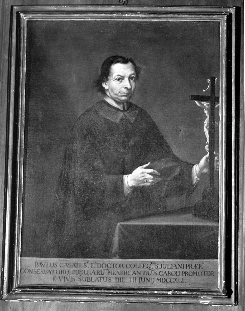 ritratto di Don Paolo Casati (dipinto) - ambito piacentino (sec. XVIII)